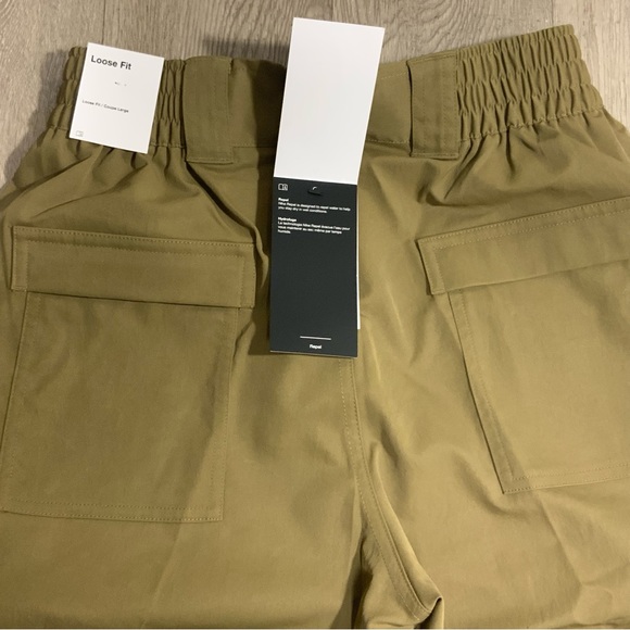 New Nike Jordan Chicago Women’s Heavyweight Cargo Pants Brown Kelp Oversized Fit - Picture 9 of 15
